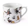 Hrnek, 700 ml, čarodějnice, český porcelán, Leander