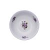 Mísa kompotová vysoká, 23 cm, fialky, Český porcelán