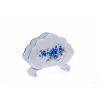 Stojánek na ubrousky, 10 cm, pomněnky, porcelán Dubí