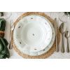 Sada talířů 1. republika s růžovými kytičkami, český porcelán