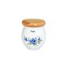 Dóza s nápisem cukr, 10,4 cm, Pomněnky, Český porcelán