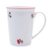 Hrnek Erin, Český porcelán Dubí, házenka s červeným proužkem, 0,42 l