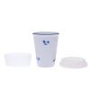 Hrnek s sebou, 310 ml, modrá házenka, porcelán Dubí
