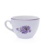 Hrnek Milada, Český porcelán, 380 ml, fialky, zadní pohled