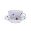 Šálek s podšálkem D, 0,40 l, rakouská házenka, Český porcelán