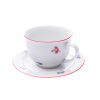 Šálek s podšálkem, 500 ml, rakouská házenka, Český porcelán