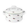 Kotlík na polévku, 500 ml, růžové kytičky, český porcelán, G. Benedikt