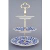 Etažér 3-dílný - talíře plné  15+19+24 cm,  cibulák, Český porcelán
