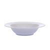Talířová souprava Ella s hlubokými talíři 330 ml, bílá krajka, modrý lem, porcelán Thun, 18 d.2