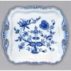 4052 1 podnos aida ctvercovy na noze 34 x 29 cm cibulak cesky porcelan