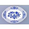 Košík prolamovaný  24 cm, cibulák, Český porcelán
