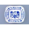Mísa čtyřhranná s prolam. Uchy  19 cm, cibulák, Český porcelán