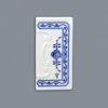 Číslo na dům - rámeček reliéfní / se spodní značkou, 110 x 55 mm, cibulák, Český porcelán