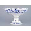 Mísa kompotová oboustranná na dortové noze, 24 cm, cibulák, Český porcelán
