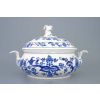 Mísa zeleninová kulatá s víkem s výřezem, 2,00 l, cibulák, Český porcelán