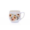 Hrnek Baňák, 300 ml, Český porcelán Dubí, rudbékie, žlutá linka